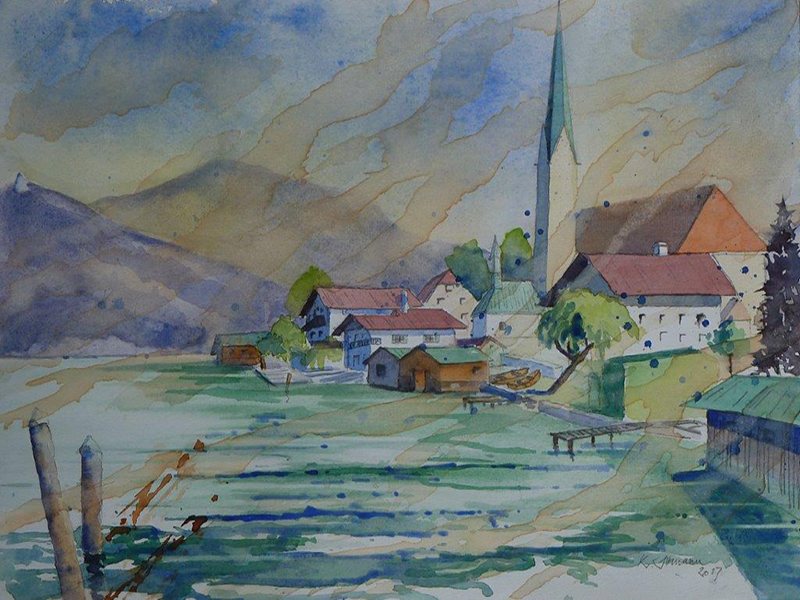 Copyright Klaus Altmann Aquarelle D-83700 Rottach-Egern - Dieses Bild ist urheberrechtlich geschützt!