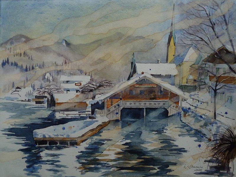 Copyright Klaus Altmann Aquarelle D-83700 Rottach-Egern - Dieses Bild ist urheberrechtlich geschützt!