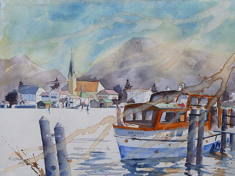 Copyright Klaus Altmann Aquarelle D-83700 Rottach-Egern - Dieses Bild ist urheberrechtlich geschützt!