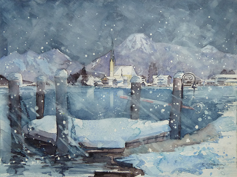 Copyright Klaus Altmann Aquarelle D-83700 Rottach-Egern - Dieses Bild ist urheberrechtlich geschützt!