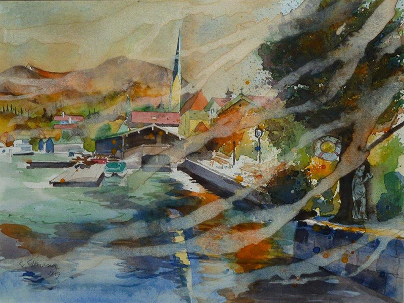 Copyright Klaus Altmann Aquarelle D-83700 Rottach-Egern - Dieses Bild ist urheberrechtlich geschützt!